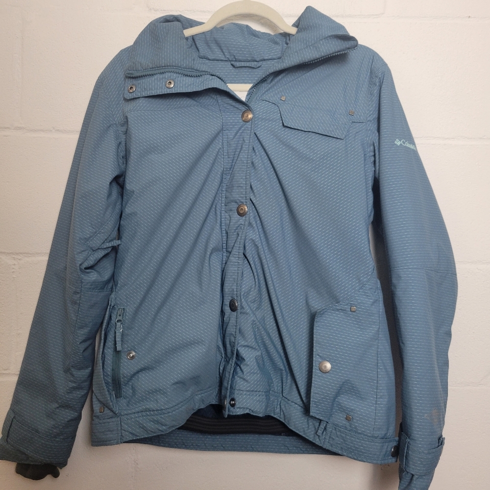 Columbia Blue Green Outerwear Coat Size Medium